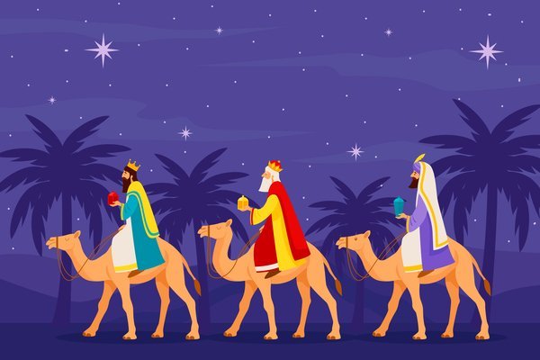 Tres reis magos música we three kings